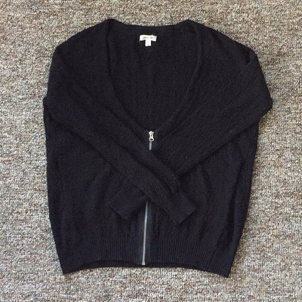 UO Silence & Noise Zip Up Cardigan Sweater